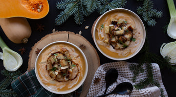 Velouté de courge, tournesol et fenouil