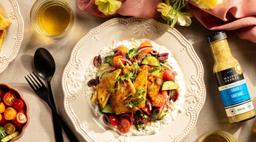 salade grecque au tofu croustillant