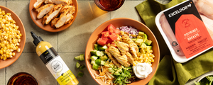 Salade au poulet épicé style Poulet Rouge