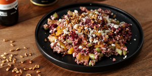 Salade «Touski» et vinaigrette à la noisette