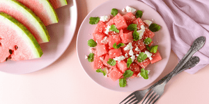 Salade de melon d'eau et feta
