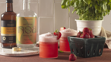 Mocktail aux fraises et au vinaigre de cidre