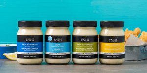 Nouvelle gamme de mayonnaises fraîches, 100% naturelles, sans agent de conservation.