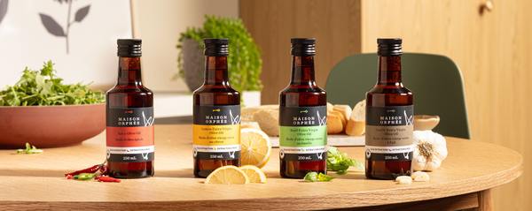 huiles d'olive aromatisées