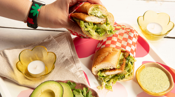 Sandwich au poulet pané et sauce Green Goddess