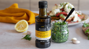 gremolata with olive oil and lemon