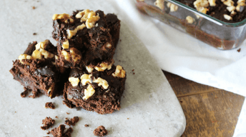 Protein brownies with hazelnut oil, Maison Orphée
