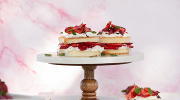 Strawberry and balsamic shortcake