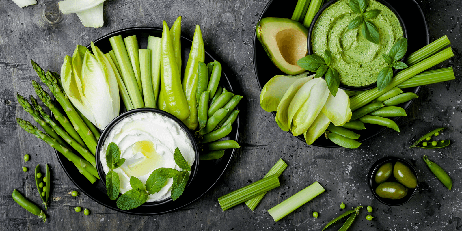 Petit Plateau de crudités et trempette maison