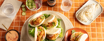 Bao buns aux champignons croustillants