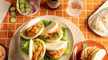 Bao buns aux champignons croustillants