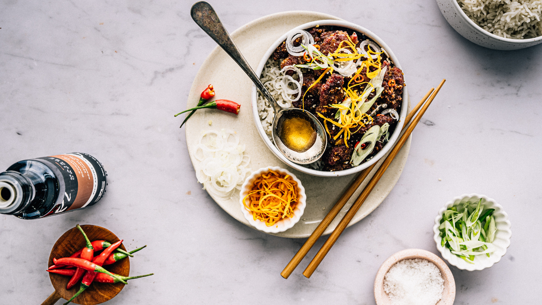Bœuf croustillant à l’orange au air fryer La Maison Orphée
