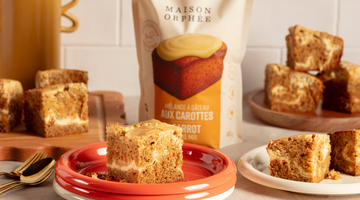 Blondies marbrés carottes & cheesecake
