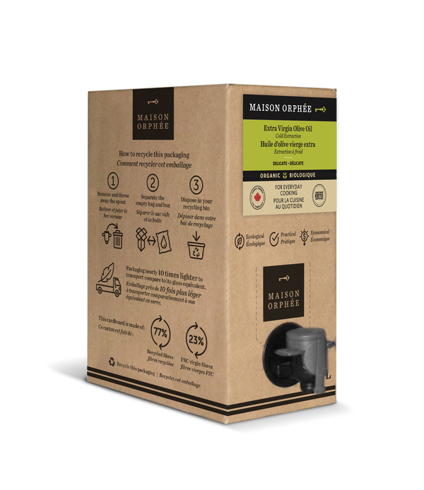 Huile d'olive vierge extra bio délicate - 1.5L