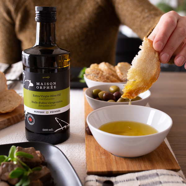 Extra virgin olive oil peppery gourmet