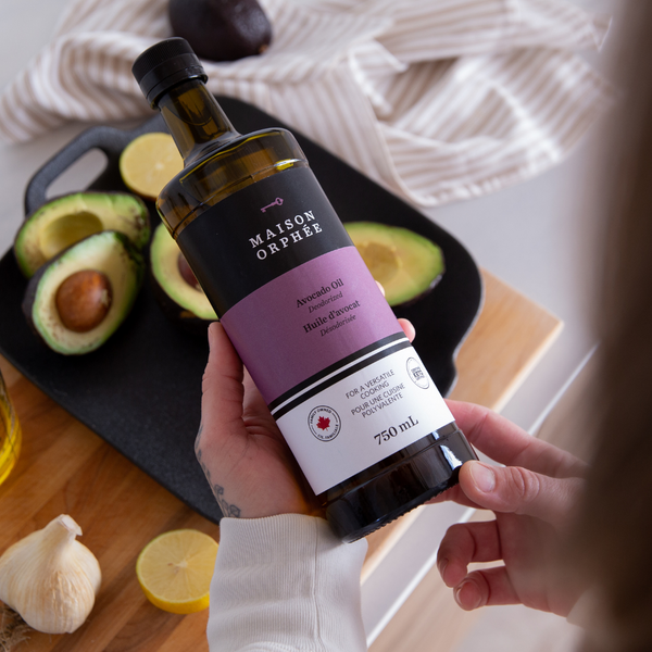 Deodorized avocado oil