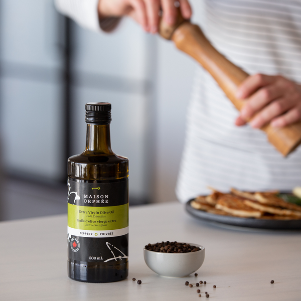 Extra virgin olive oil peppery gourmet